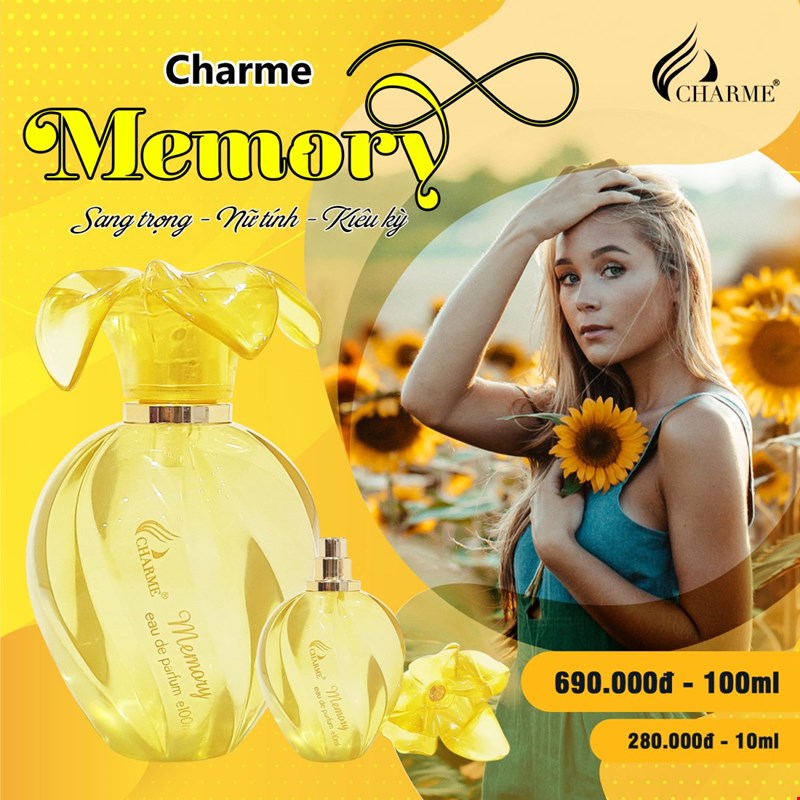 Nước hoa nữ Charme Memory 10ml