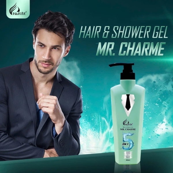 Sữa Tắm Gội Toàn Thân Charme Mr Charme 5 In 1 Cho Nam 500ml