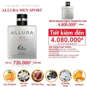 Nước hoa Nam Charme Allura 100ml