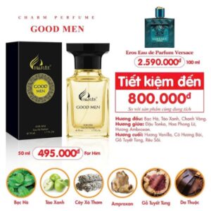 Nước hoa nam Charme Good Men Vàng mẫu mới 50ml