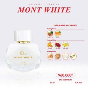 Nước hoa Charme Mont White 80ml chính hãng Nước hoa Charme Mont White 80ml