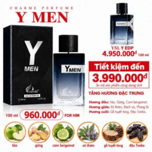 Nước hoa Charme Y Men 100ml chính hãng Nước hoa Charme Y Men 100ml