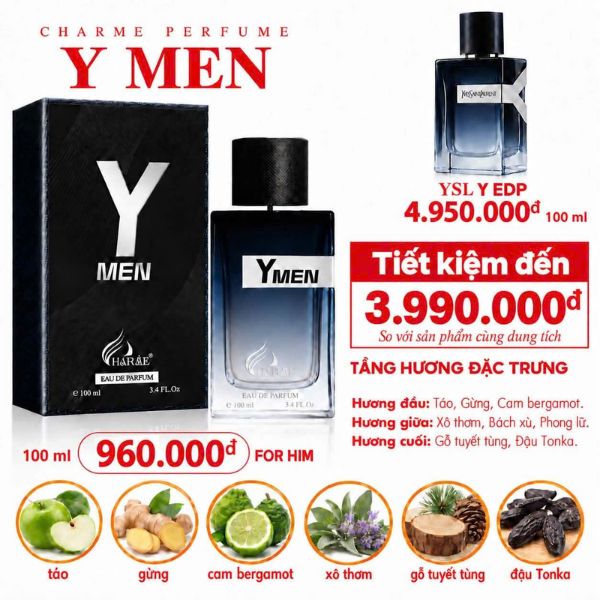 Nước hoa Charme Y Men 100ml